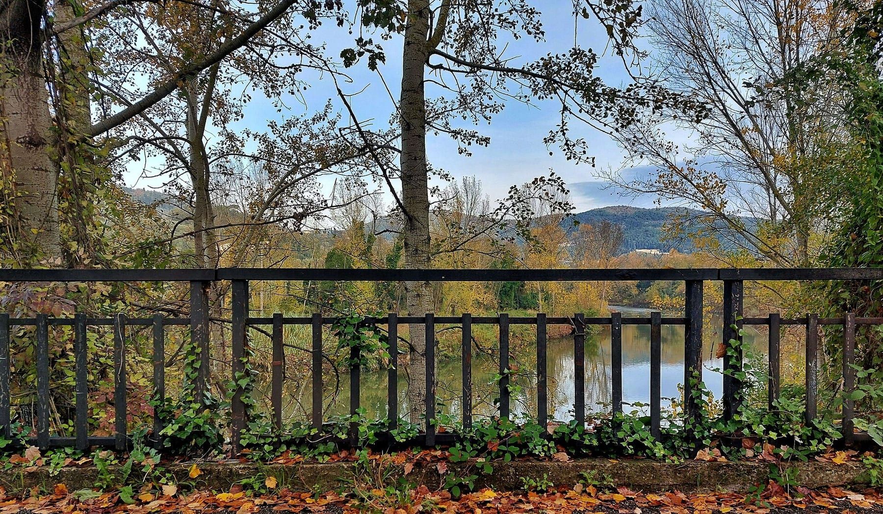 Fiume Arno a Firenze in autunno