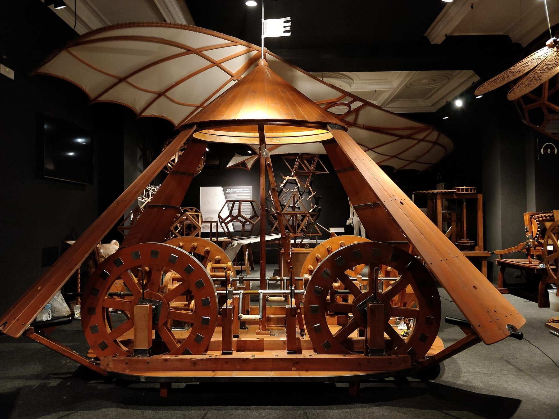 Macchine interattive del museo Leonardo a Firenze