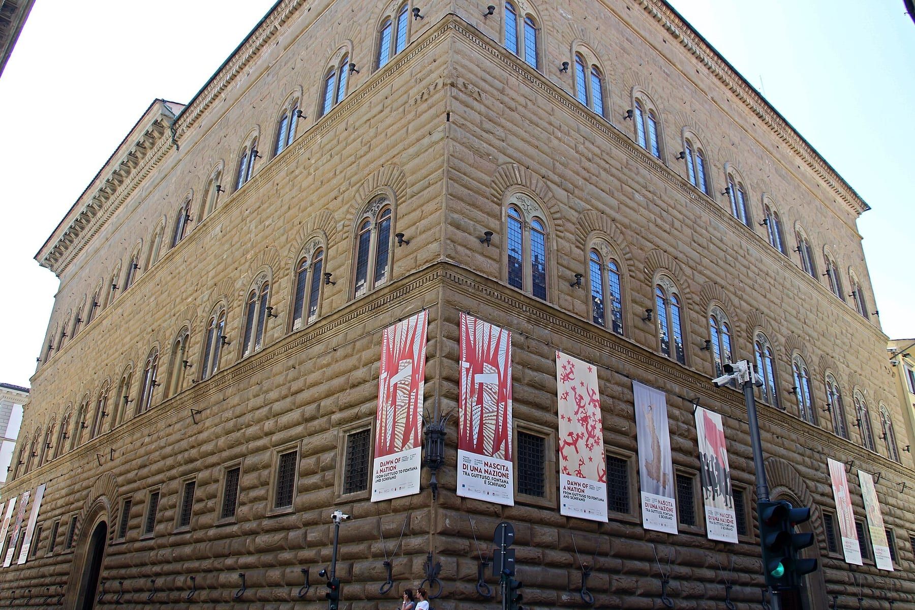 Cour du Palazzo Strozzi à Florence