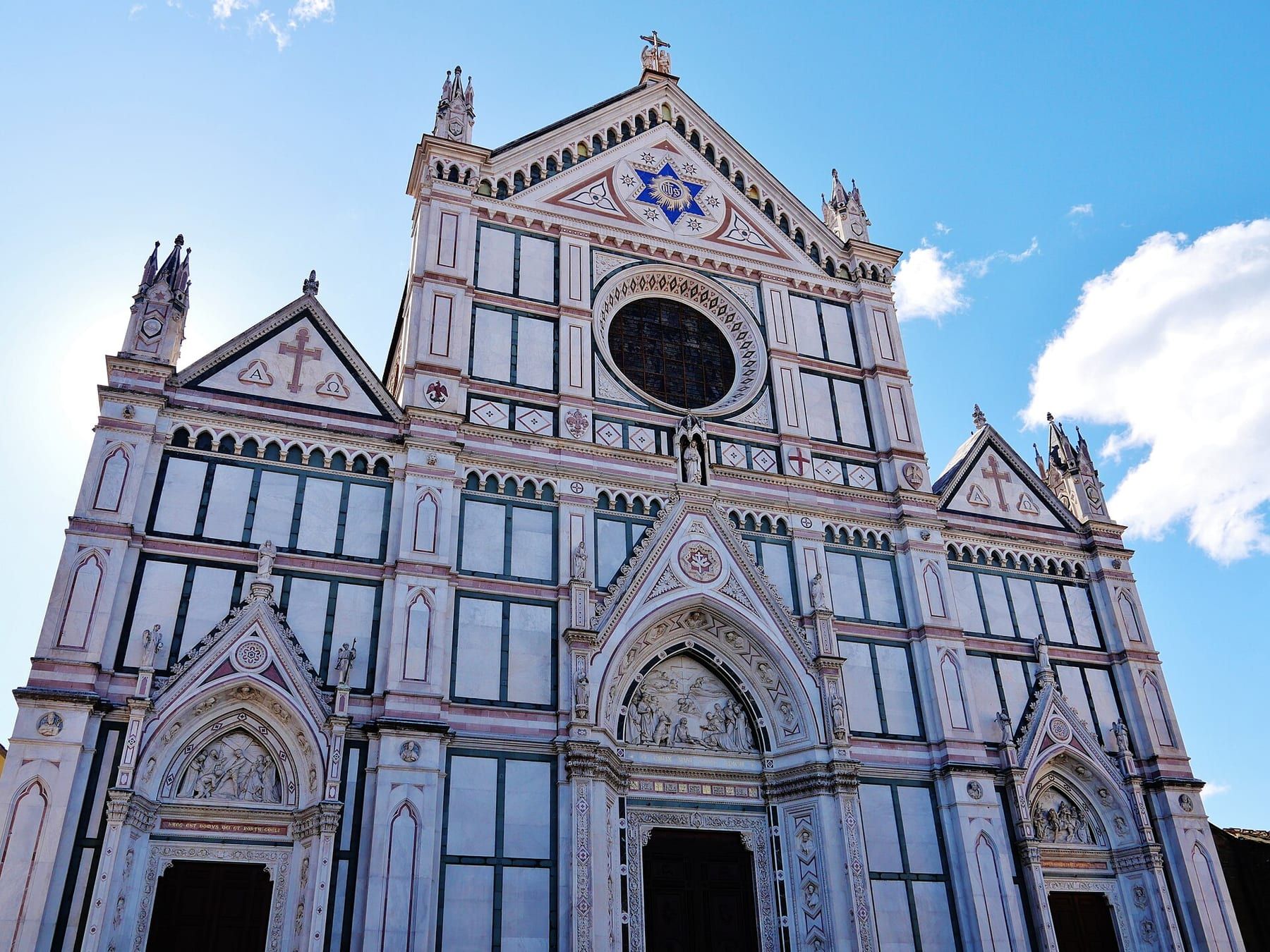 Facciata della Basilica di Santa Croce a Firenze